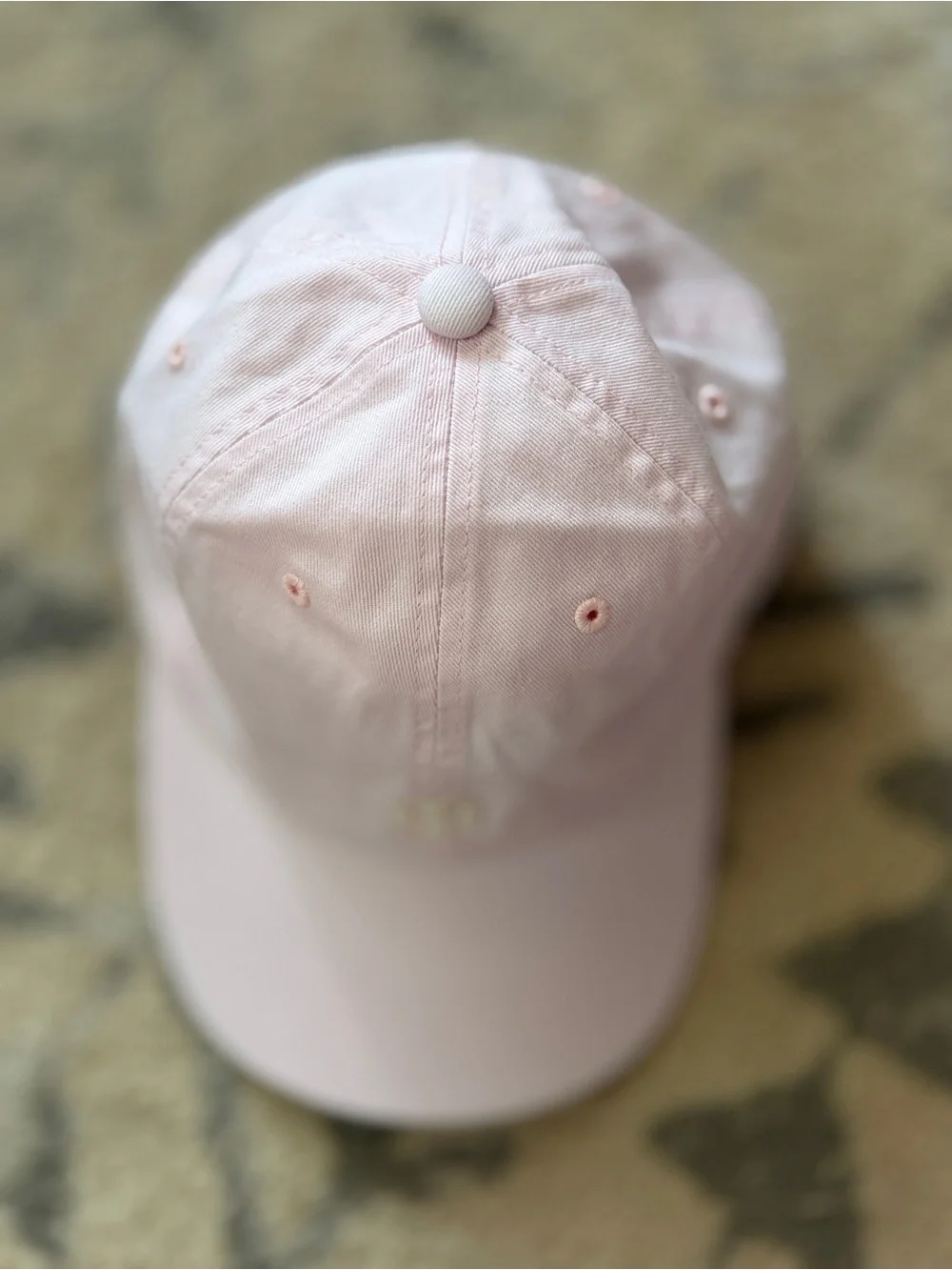 Tory Burch Light Pink Logo Cap